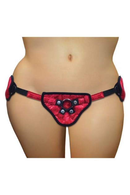 RED LACE & SATIN CORSETTE PLUS SIZE