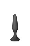 PLUG ANAL NOIR AVEC VENTOUSE - 11,5CM