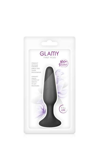 Plug anal noir avec ventouse - 11,5CM - Love Shop Avenue