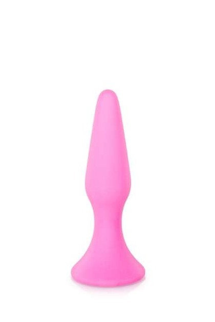 Plug anal rose avec ventouse - 12,5CM - Love Shop Avenue