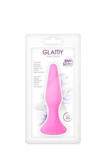 Plug anal rose avec ventouse - 12,5CM - Love Shop Avenue