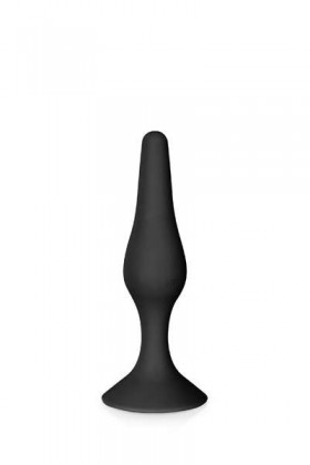 PLUG ANAL NOIR AVEC VENTOUSE 11.5CM