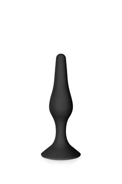 PLUG ANAL NOIR AVEC VENTOUSE 11.5CM