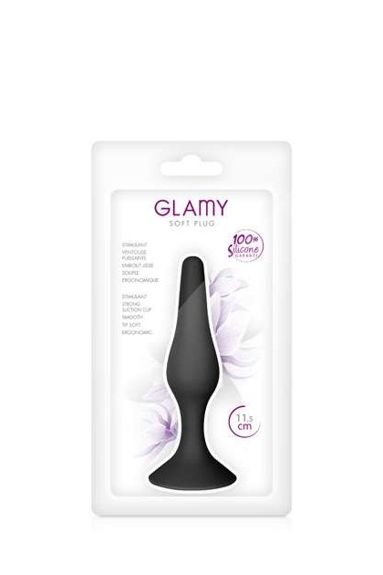 PLUG ANAL NOIR AVEC VENTOUSE 11.5CM
