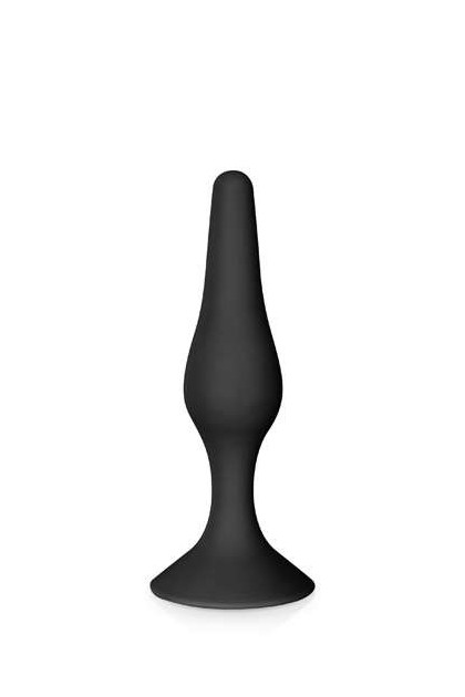 Plug anal noir avec ventouse 12,5cm - Love Shop Avenue