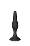 Plug anal noir avec ventouse 12,5cm - Love Shop Avenue