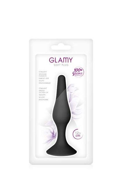 Plug anal noir avec ventouse 12,5cm - Love Shop Avenue