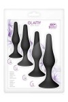 Coffret de plugs anal noirs avec ventouse - Love Shop Avenue