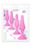 Coffret de plugs anal roses avec ventouse - Love Shop Avenue
