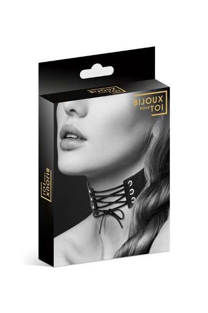 Ras de cou lacet noir bijoux pour toi - Love Shop Avenue