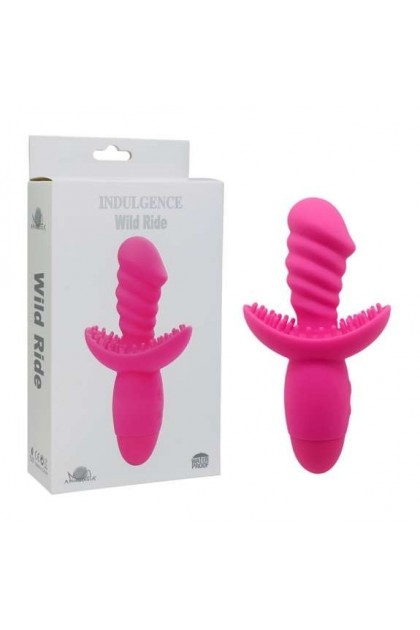 Vibromasseur en silicone indulgence wild ride - ROSE