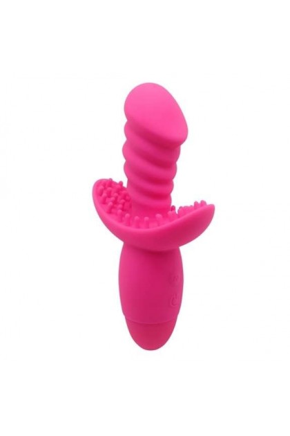 VIBROMASSEUR EN SILICONE INDULGENCE WILD RIDE - ROSE