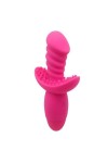 VIBROMASSEUR EN SILICONE INDULGENCE WILD RIDE - ROSE