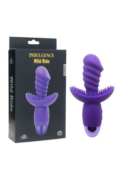 VIBROMASSEUR RECHARGEABLE EN SILICONE WILD RIDE - VIOLET