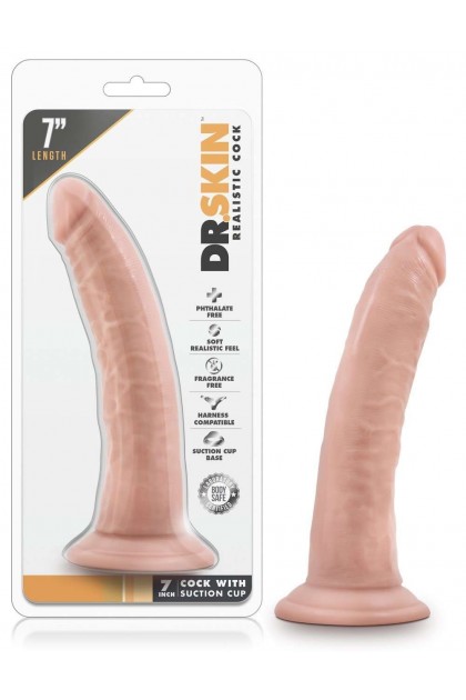 GODE VENTOUSE RÉALISTE DR SKIN BASIC - 18 CM