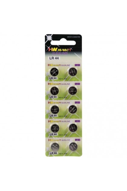 PILES BOUTONS TYPE LR44 X10
