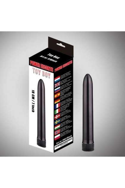 TOY BOY BLACK VIBRATOR 18CM - BR61