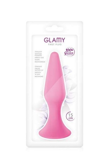 PLUG STIMULATEUR ANAL LARGE ROSE GLAMY