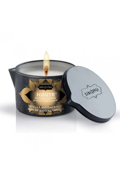 BOUGIE DE MASSAGE  IGNITE - BOIS DE SANTAL / VANILLE