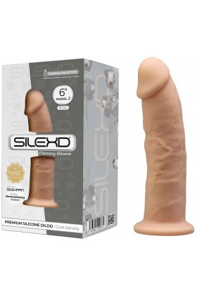 GODE VENTOUSE DROIT RÉALISTE EN SILEXPAN MODÈL 2 (6")