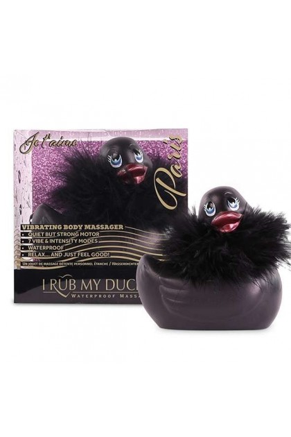 Canard vibrant noir 7 vitesses boa swarovski - Love Shop Avenue