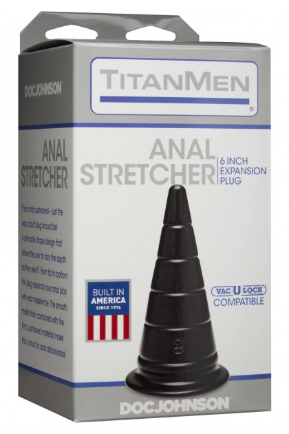 Plug anal en forme de cone titanmen anal stretcher  15cm
