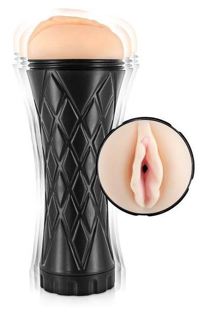 MASTURBATEUR RÉALISTE VAGIN VIBRANT GAINE AMOVIBLE