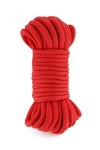 CORDE BONDAGE SHIBARI ROUGE 10 MÈTRES