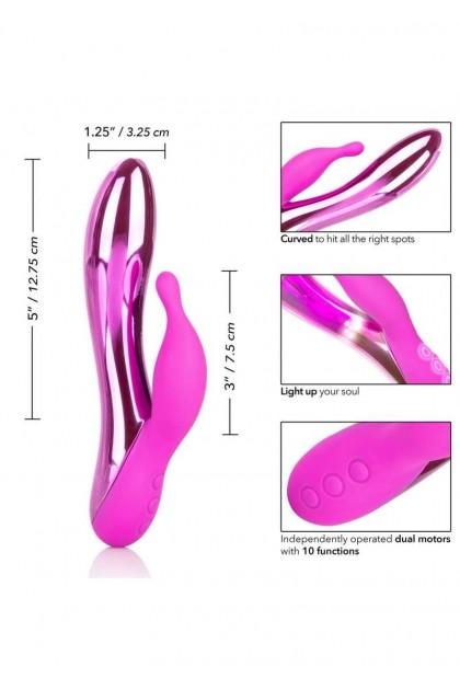 VIBROMASSEUR RABBIT LED DAZZLED RADIANCE ROSE