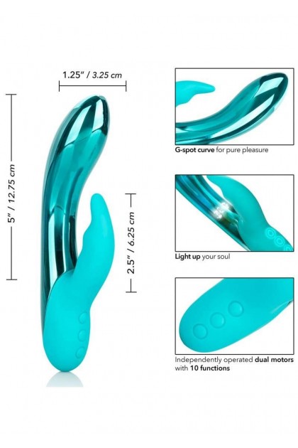 VIBROMASSEUR RABBIT LED DAZZLED BRILLIANCE VERT