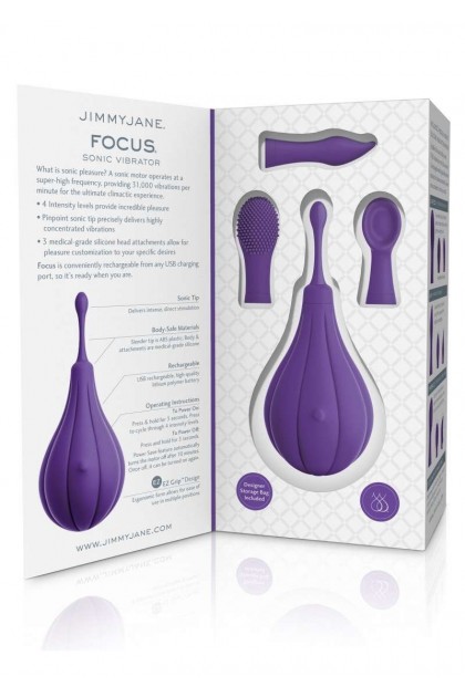 STIMULATEUR CLITORIDIEN FOCUS SONIC VIBRATOR VIOLET