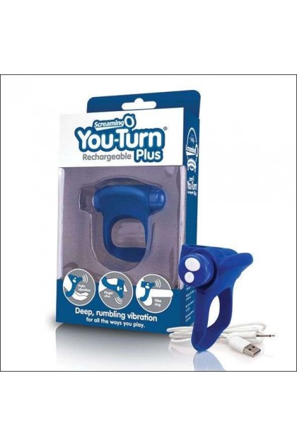 COCKRING RECHARGEABLE YOU-TURN PLUS - BLEU MYRTILLE