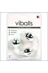 BOULES VAGINALES ARGENTÉES TRIPLE AVEC BILLE STYLE GEISHA VIBALLS
