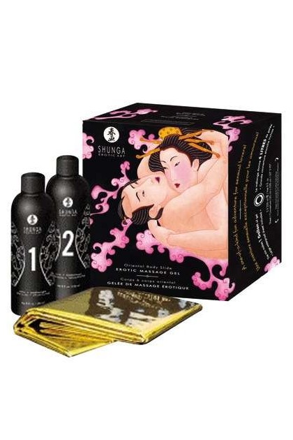 COFFRET MASSAGE SHUNGA PARFUM FRAISE