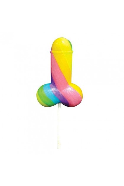 SUCETTE PENIS ARC EN CIEL RAINBOW