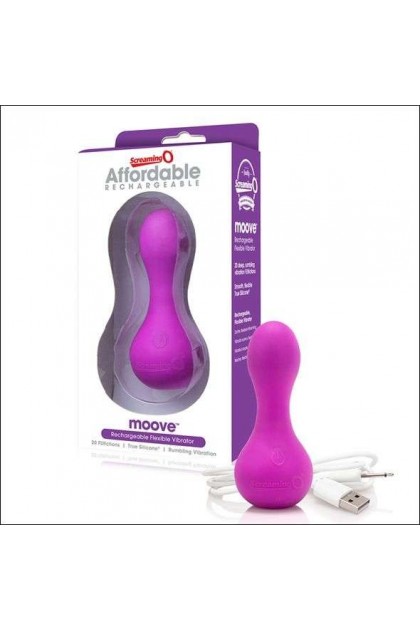 Stimulateur flexible vibrant rechargeable affordable moove violet