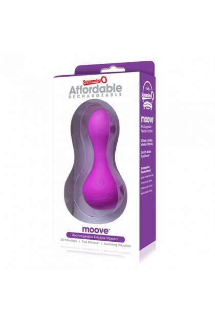 Stimulateur flexible vibrant rechargeable affordable moove violet