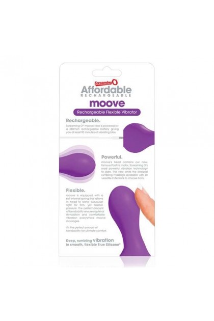 STIMULATEUR FLEXIBLE VIBRANT RECHARGEABLE AFFORDABLE MOOVE VIOLET