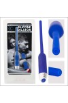 TIGE A URETRE VIBRANTE BLEU EN SILICONE