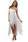 ROBE LONGUE BUSTIER - TAILLE S - BLANC - 9130-WH