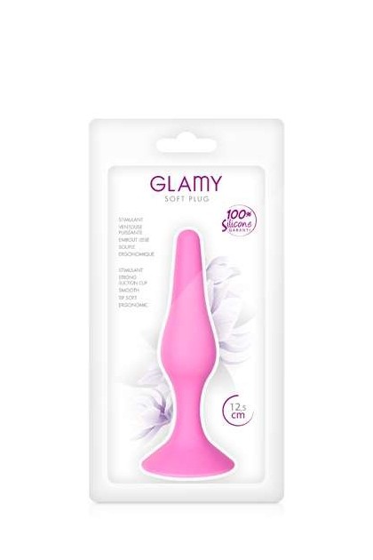 Plug anal rose avec ventouse 12,5cm - Love Shop Avenue