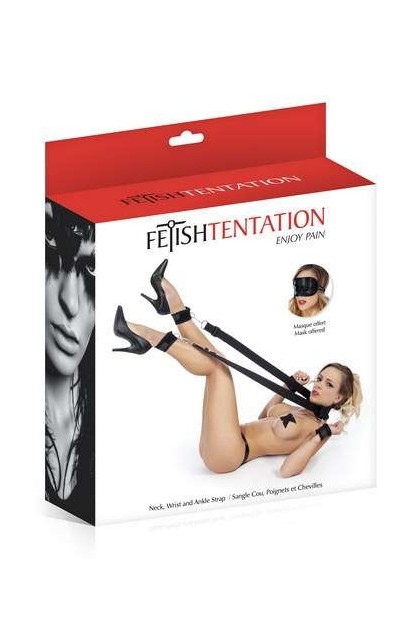 SANGLE DE COU POIGNETS ET CHEVILLES RÉGLABLES