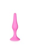 Plug anal rose avec ventouse 11.5cm - Love Shop Avenue