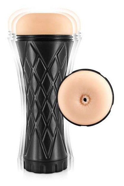 MASTURBATEUR RÉALISTE ANUS VIBRANT GAINE AMOVIBLE