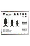 BIBI TWIN BUTT PLUG SET 3 PCS BLACK