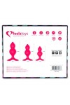 BIBI TWIN BUTT PLUG SET 3 PCS PINK
