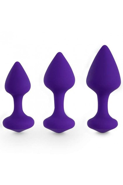 BIBI BUTT PLUG SET 3 PCS PURPLE