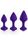 BIBI BUTT PLUG SET 3 PCS PURPLE