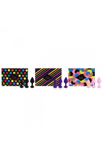 BIBI BUTT PLUG SET 3 PCS PURPLE