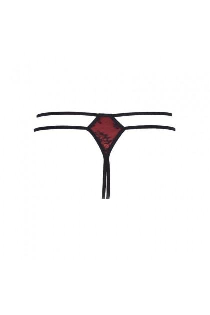 STRING OUVERT CHERRY PIE V-7808 - AXAMI - XL